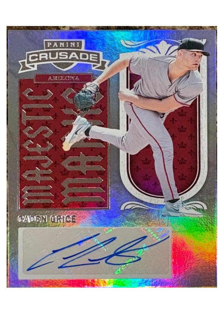 2025 Panini Crusade Majestic Marks Caden Grice #6 card