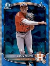 2025 Bowman Chrome Sapphire Edition Prospects Caden Powell #BCP-212 card