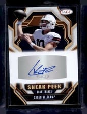 2026 SAGE Football Sneak Peek Autographs Caden Veltkamp #SPA-CV card