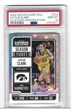 2024 Panini Caitlin Clark Collection College Contenders Caitlin Clark #CC2 card