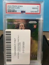 2024 Panini Prizm WNBA Fractal Caitlin Clark #1 card