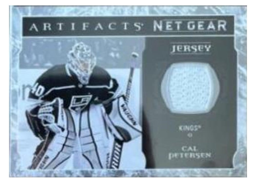2022-23 Upper Deck Artifacts Net Gear Cal Petersen #NG-CP card