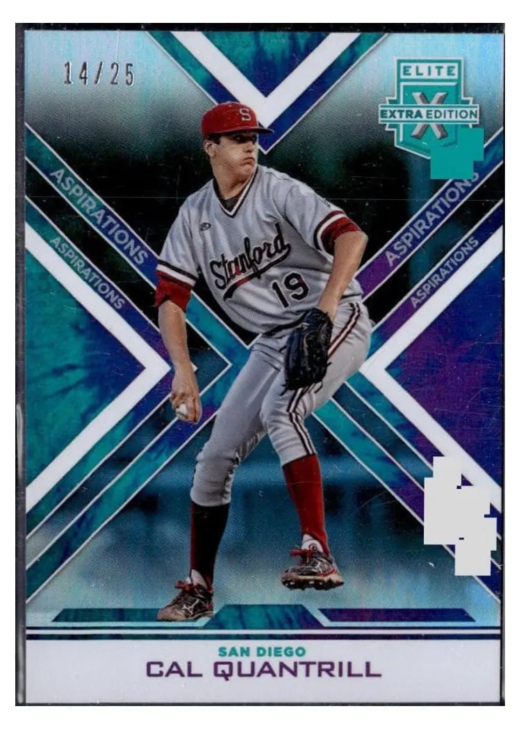 2016 Panini Elite Extra Edition Cal Quantrill Aspirations Tie Dye #8 card
