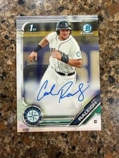 2019 Bowman Chrome Prospects Autographs Cal Raleigh #CPA-CR card