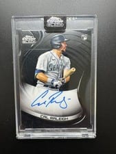 Cal Raleigh 2022 Topps Chrome Black Autographs card