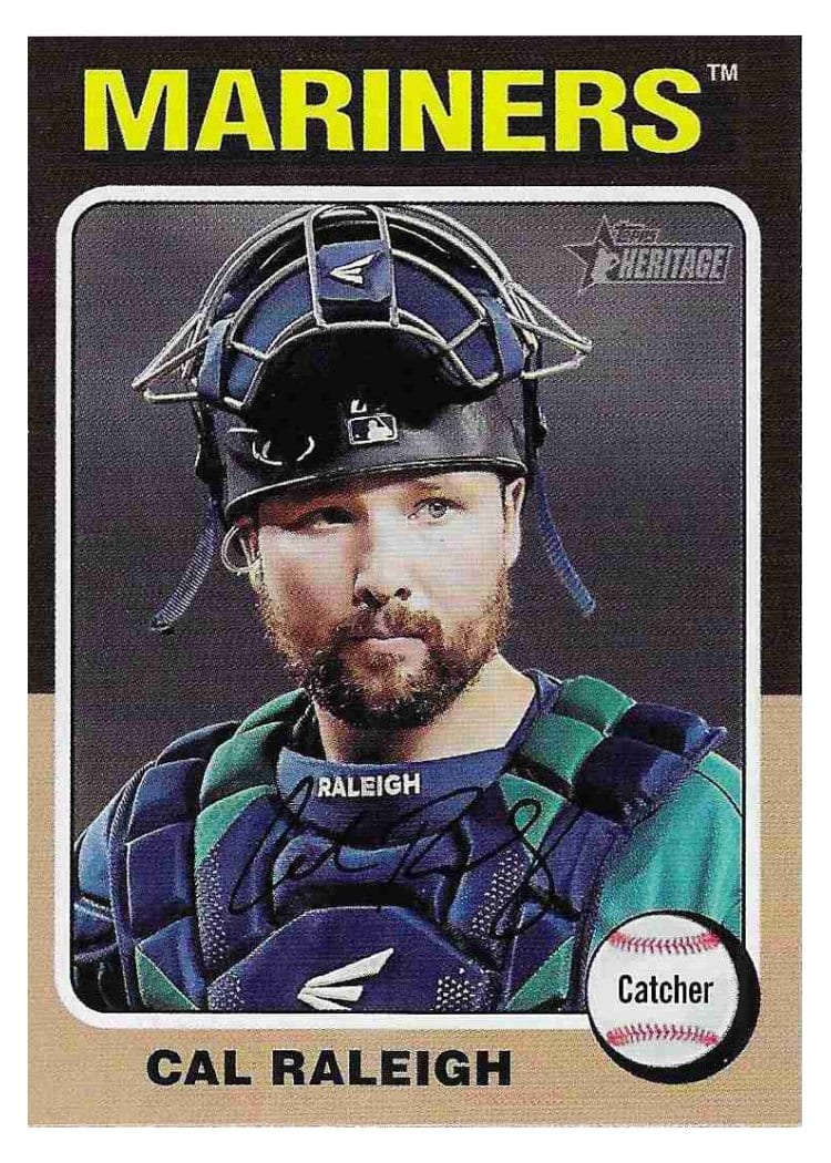 2024 Topps Heritage Base Set Cal Raleigh #217 card