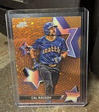 2025 Topps Cosmic Chrome StarFractor Cal Raleigh #SF-38 card
