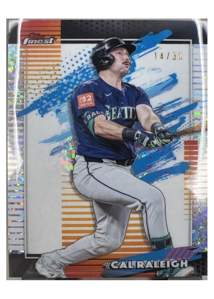 2026 Topps Finest Cal Raleigh White Mini Diamond Refractor #167 card