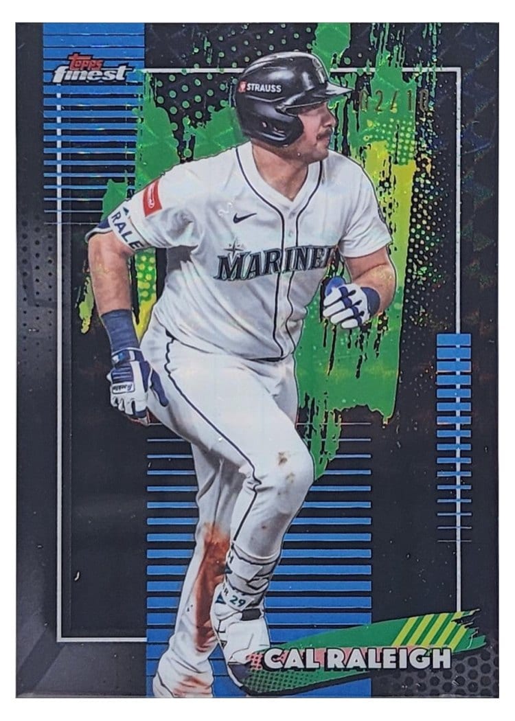 2026 Topps Finest Cal Raleigh Black Geometric Refractor #33 card