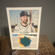 2026 Topps Heritage Clubhouse Collection Relics Cal Raleigh #CCR-CR card