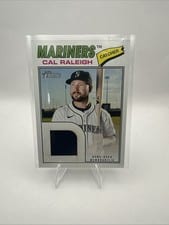 2026 Topps Heritage Real One Relics Cal Raleigh #ROR-CR card