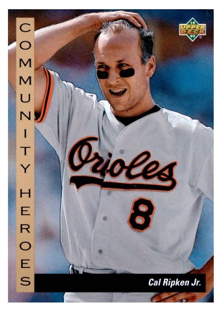 1993 Upper Deck Base Set Cal Ripken Jr. #36 card