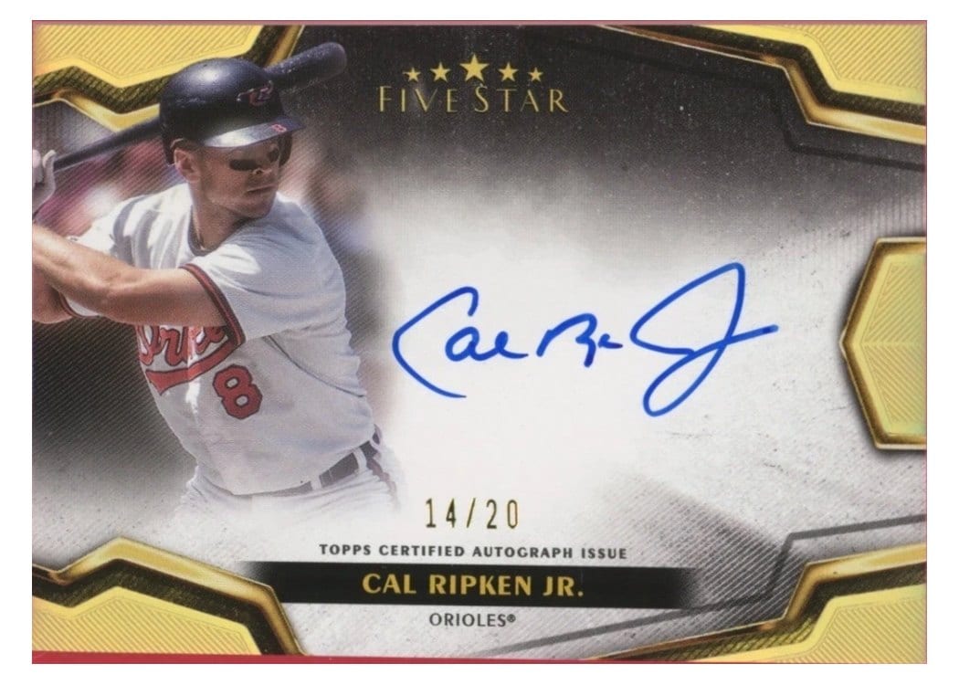 2024 Topps Five Star Signatures Cal Ripken Jr. #FSS-CR card