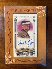 2025 Topps Allen & Ginter Framed Mini Autographs (Baseball) Cal Ripken Jr. #MA-CR card