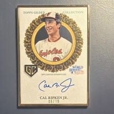 2025 Topps Gilded Collection Gilded Champions Autographs Cal Ripken Jr. #GCH-CR card