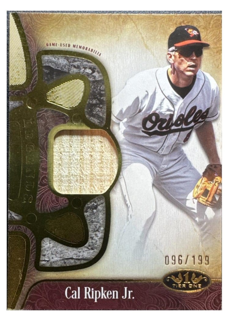 2026 Topps Tier One Tier One Legend Relics Cal Ripken Jr. #T1LR-CR card