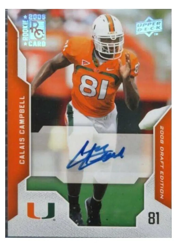 2008 Upper Deck Draft Edition Calais Campbell #11 card
