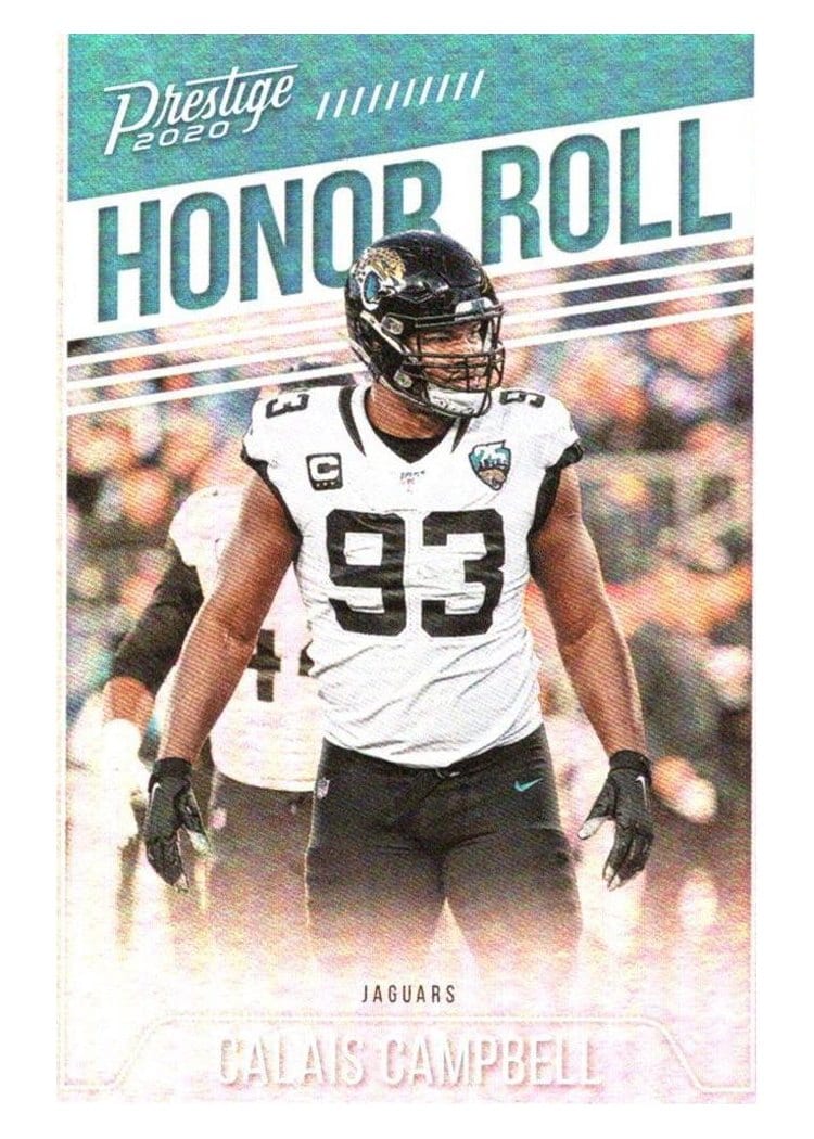 2020 Panini Prestige Honor Roll Calais Campbell #HR-CC card