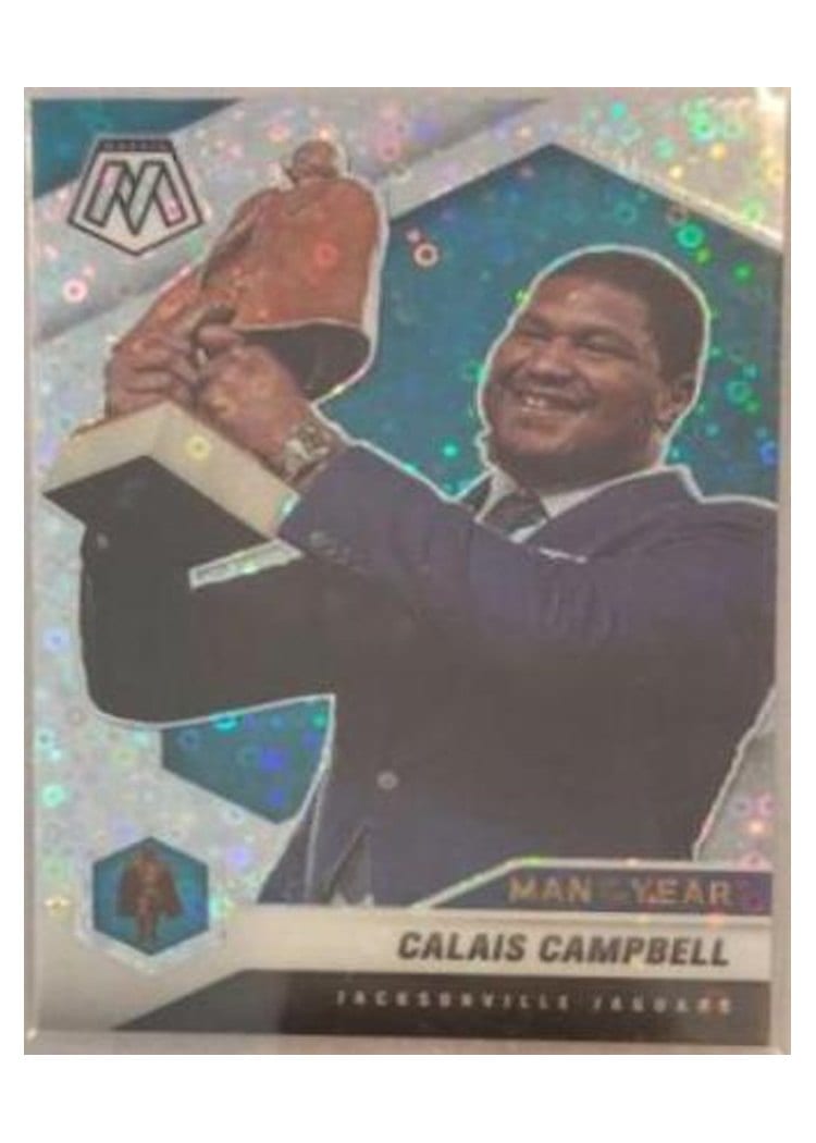 2021 Panini Mosaic Base Set Calais Campbell No Huddle Silver Mosaic #270 card