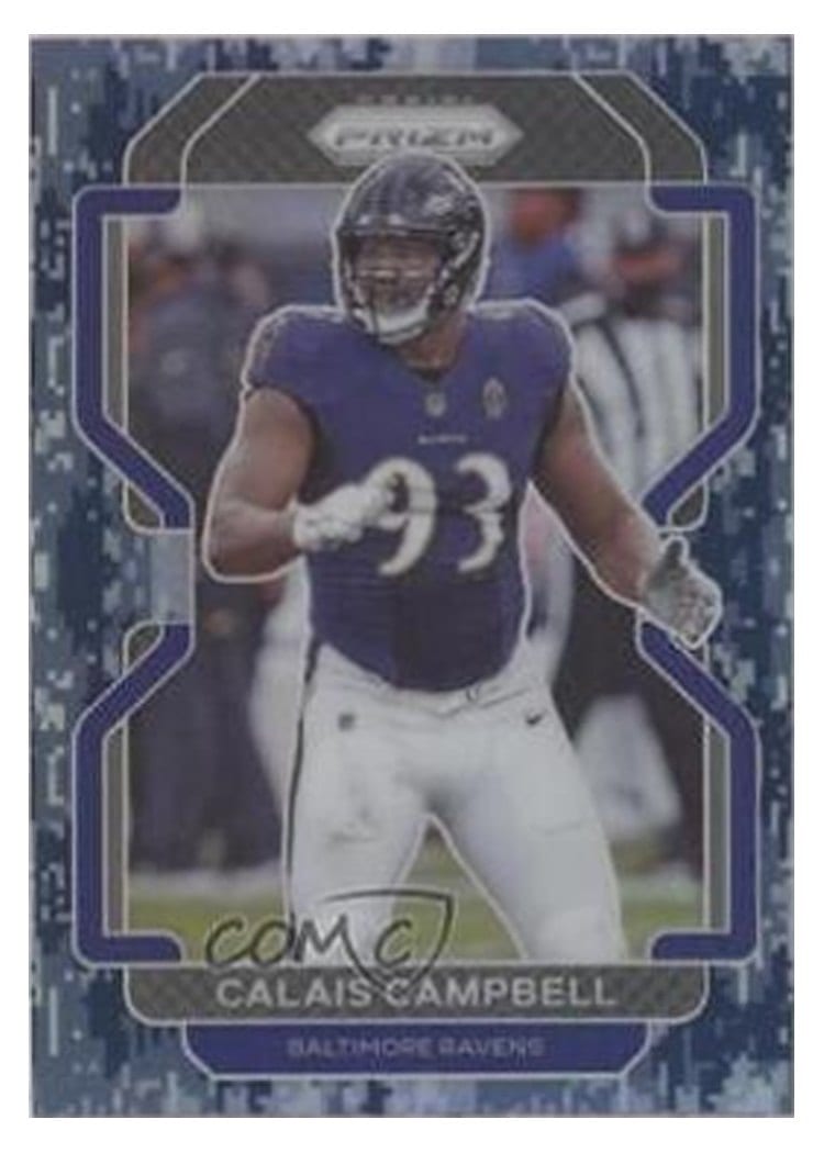 2021 Panini Prizm Base Set Calais Campbell #284 card