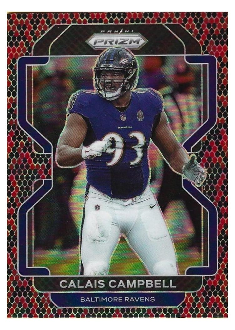 2021 Panini Prizm Base Set Calais Campbell #284 card