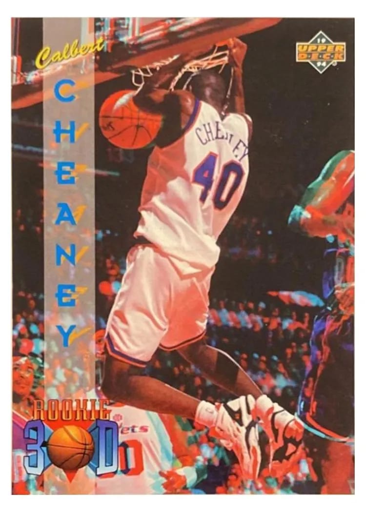1993 Upper Deck Pro View 3-D Calbert Cheaney #84 card