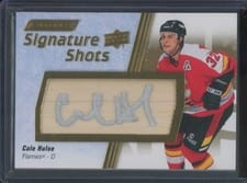 2024-25 Upper Deck Engrained Icons Signature Shots Manufactured Stick Relics Cale Hulse #SS-CH card