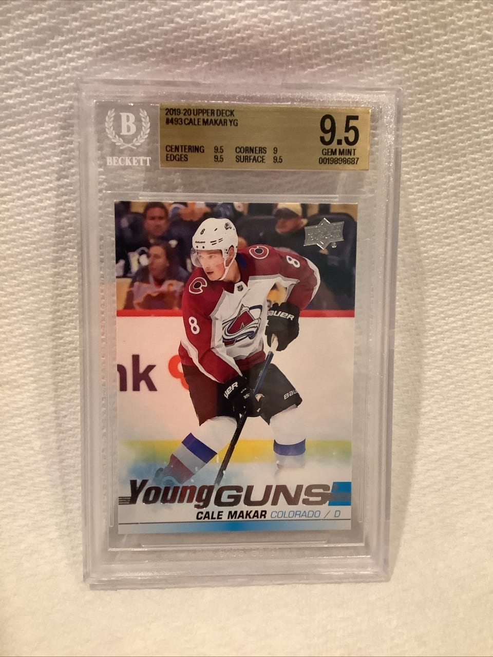 2019 Upper Deck Cale Makar #493 card
