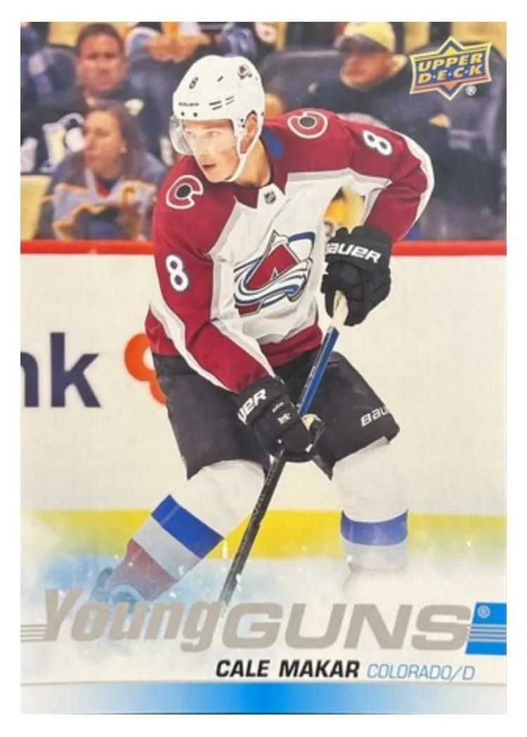 2019 Upper Deck Cale Makar #493 card