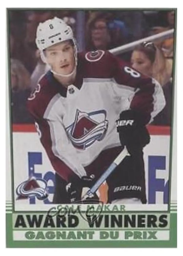 2020 Upper Deck O-Pee-Chee Update Cale Makar #603 card