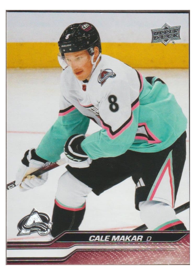 2023-24 Upper Deck Base Set Cale Makar #673 card