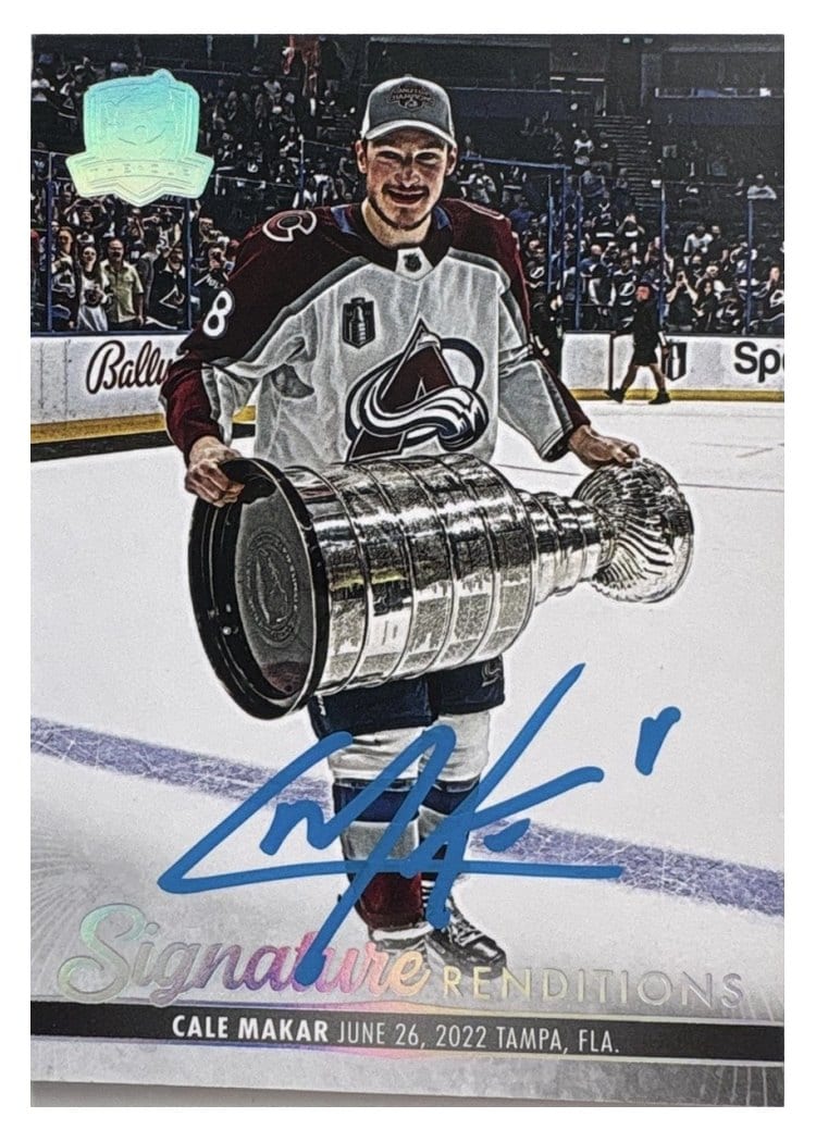 2023-24 Upper Deck The Cup Signature Renditions Cale Makar #SR-MA card