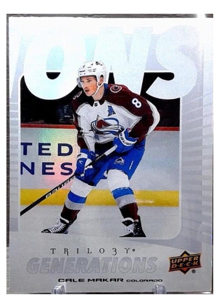 2023-24 Upper Deck Trilogy Generations Cale Makar #TG-11C card