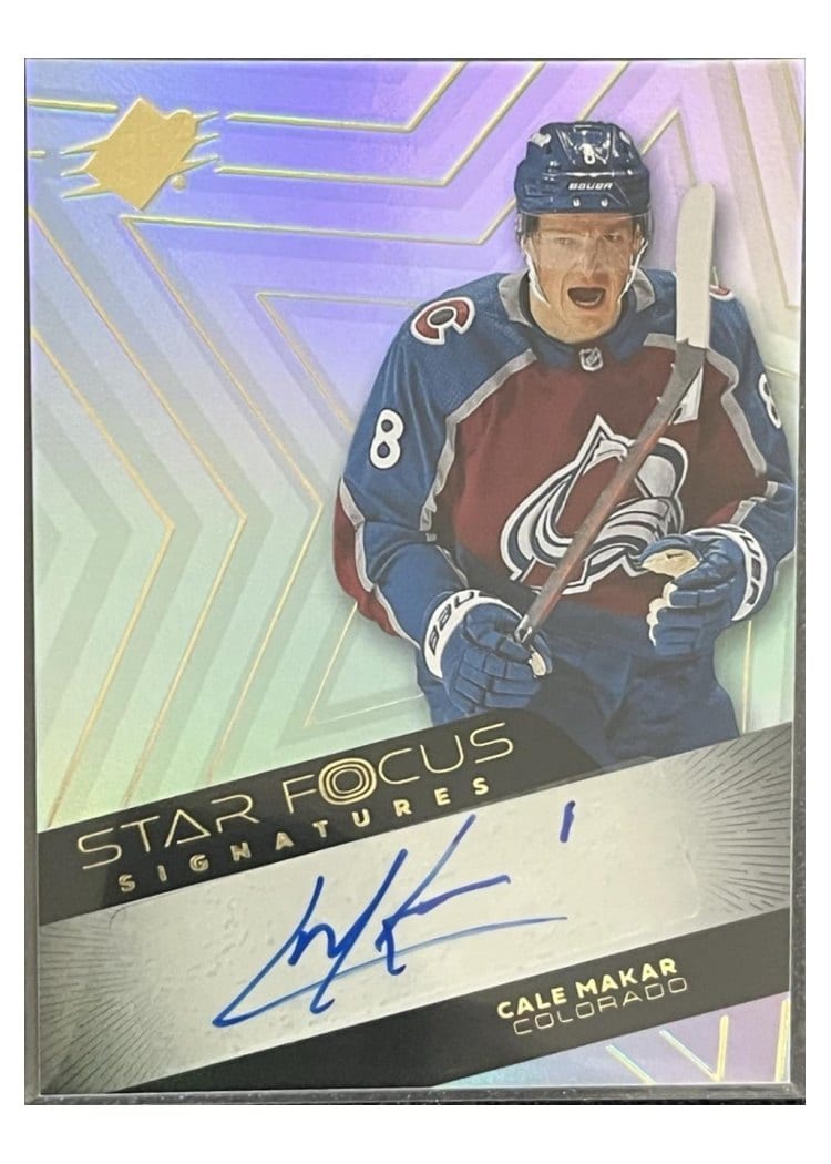 2024-25 SPx Star Focus Signatures Cale Makar #SF-MA card