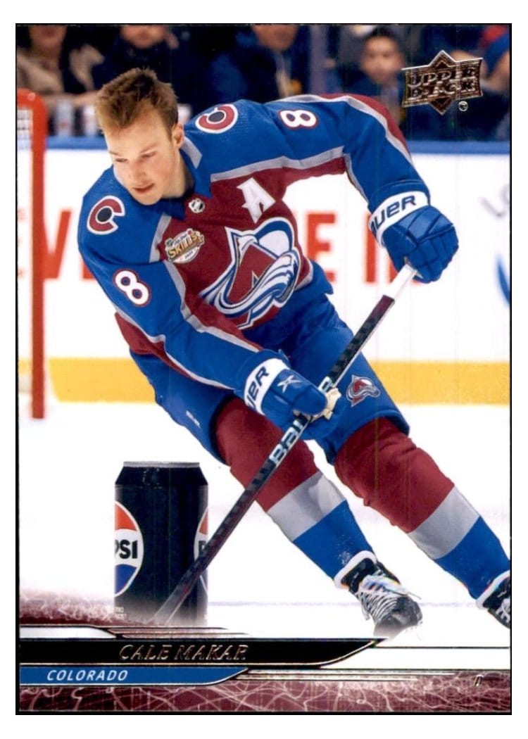 2024-25 Upper Deck Base Set Cale Makar #681 card
