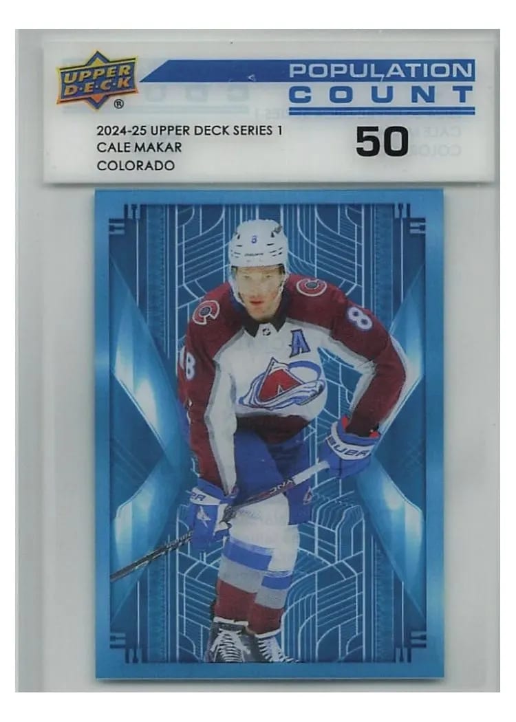 2024-25 Upper Deck Population Count Cale Makar #PC-19 card