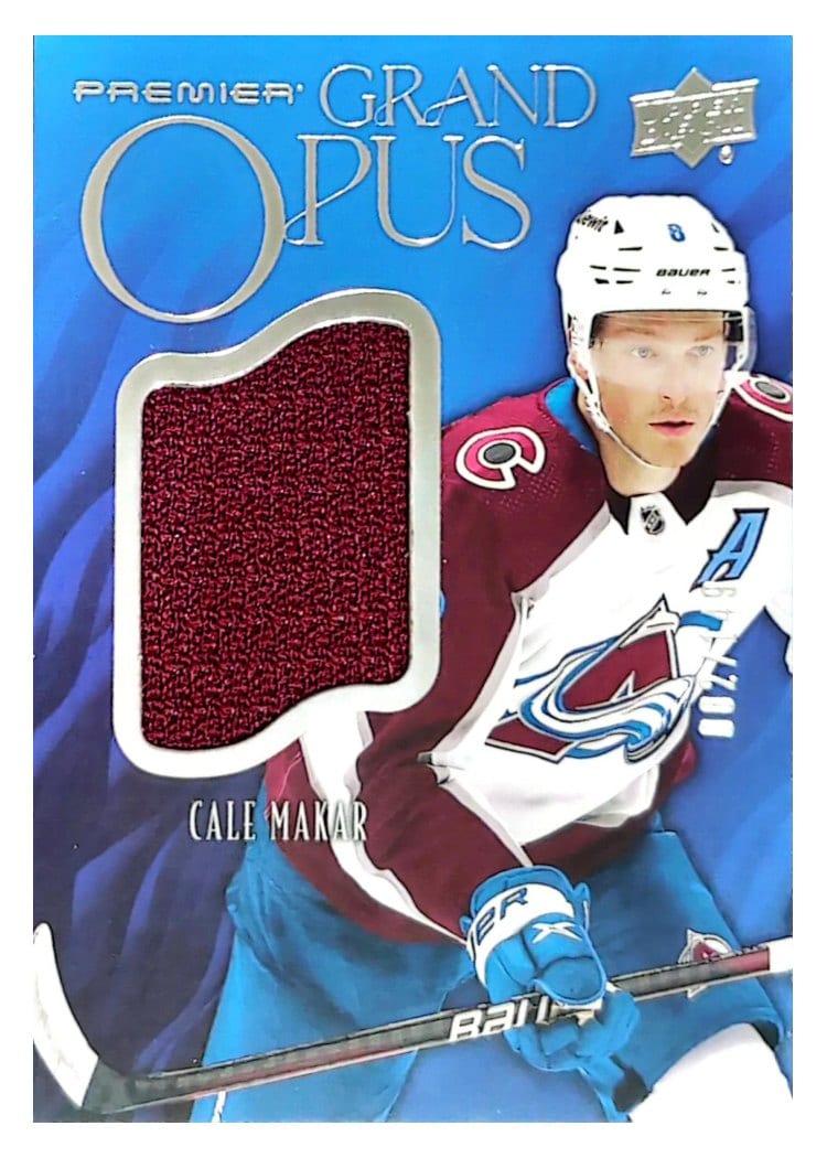 2024-25 Upper Deck Premier Grand Opus Jersey Cale Makar #GO-CM card