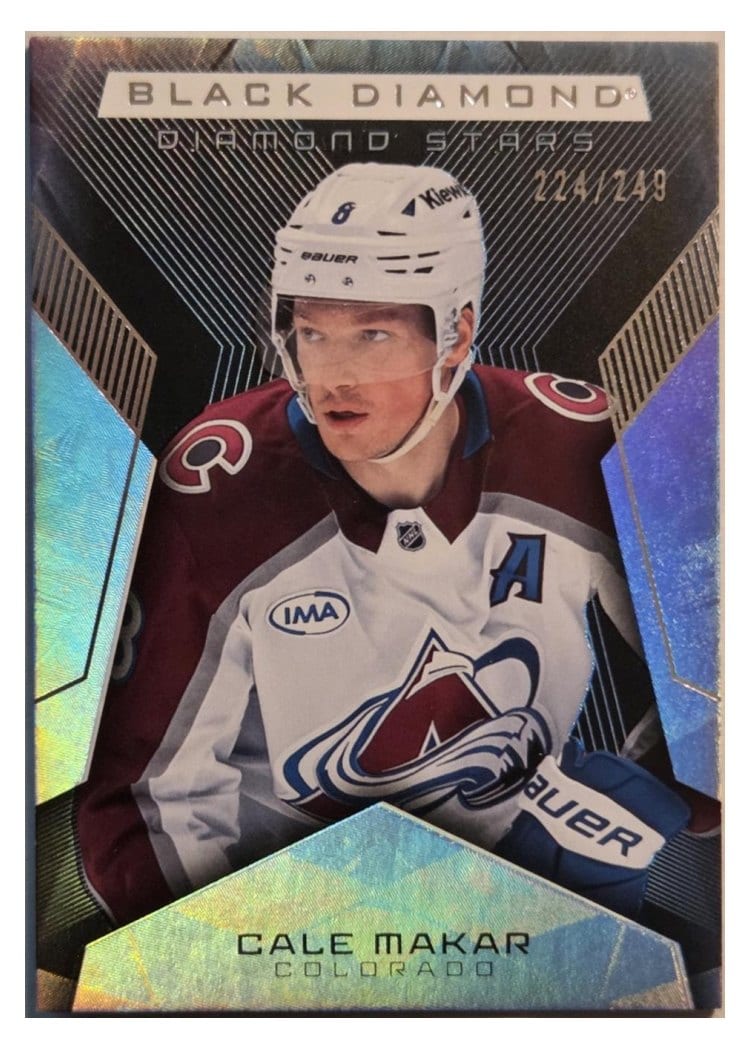 2025-26 Upper Deck Black Diamond Diamond Stars Cale Makar #BDS-MA card