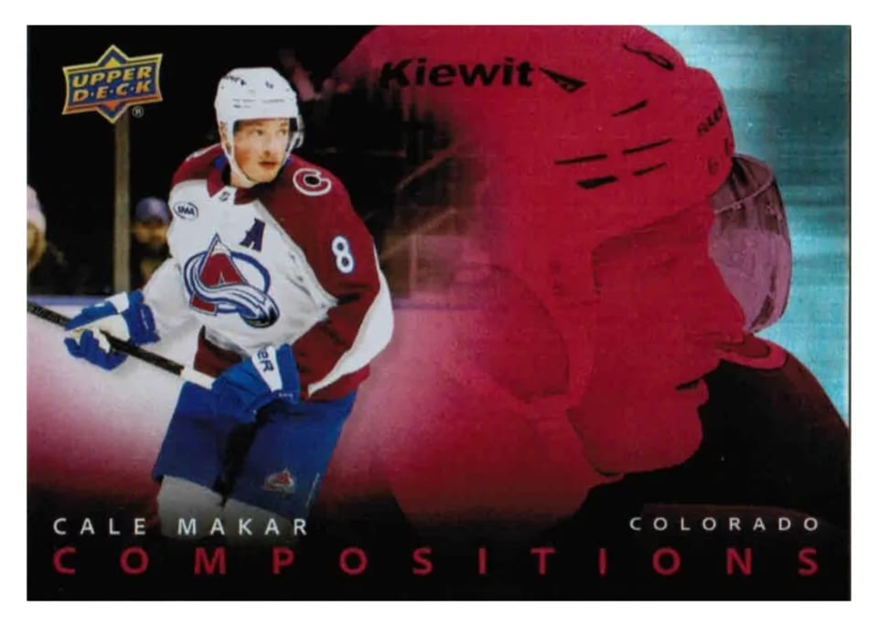 2025 Upper Deck Compositions Cale Makar #CMP-18 card