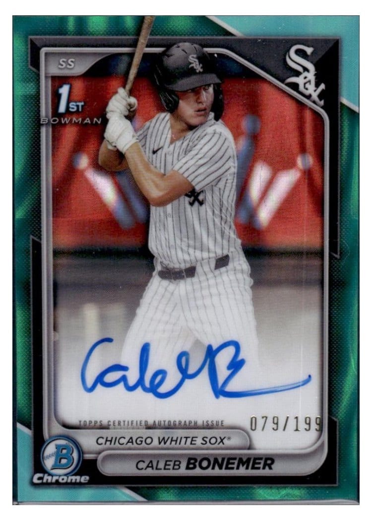2024 Bowman Draft Chrome Prospect Autographs Caleb Bonemer #CPA-CBO card