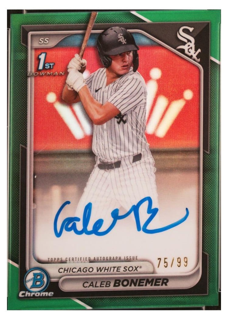 2024 Bowman Draft Chrome Prospect Autographs Caleb Bonemer #CPA-CBO card