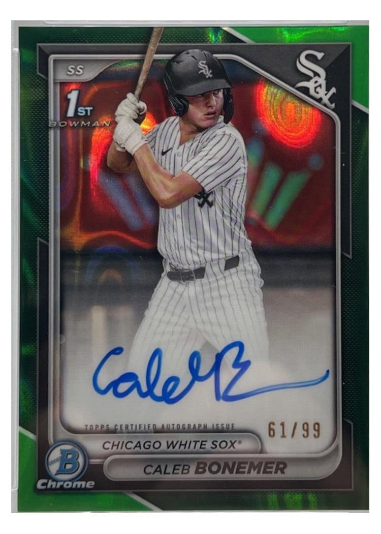2024 Bowman Draft Chrome Prospect Autographs Caleb Bonemer #CPA-CBO card