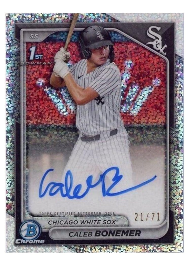 2024 Bowman Draft Chrome Prospect Autographs Caleb Bonemer #CPA-CBO card