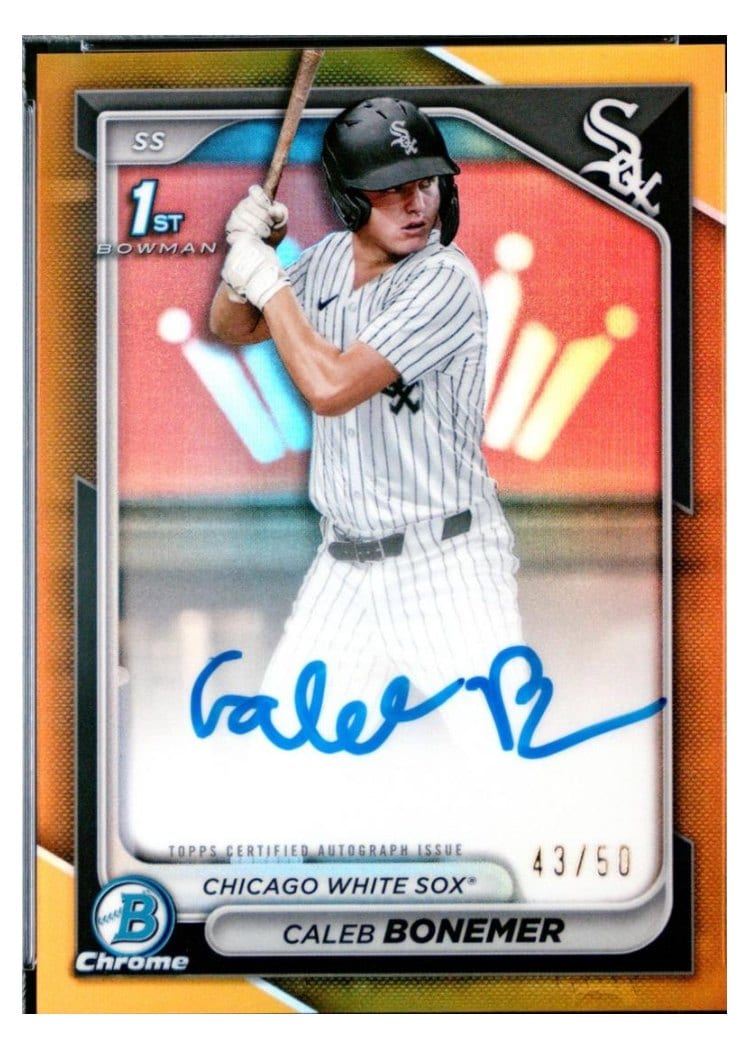 2024 Bowman Draft Chrome Prospect Autographs Caleb Bonemer #CPA-CBO card