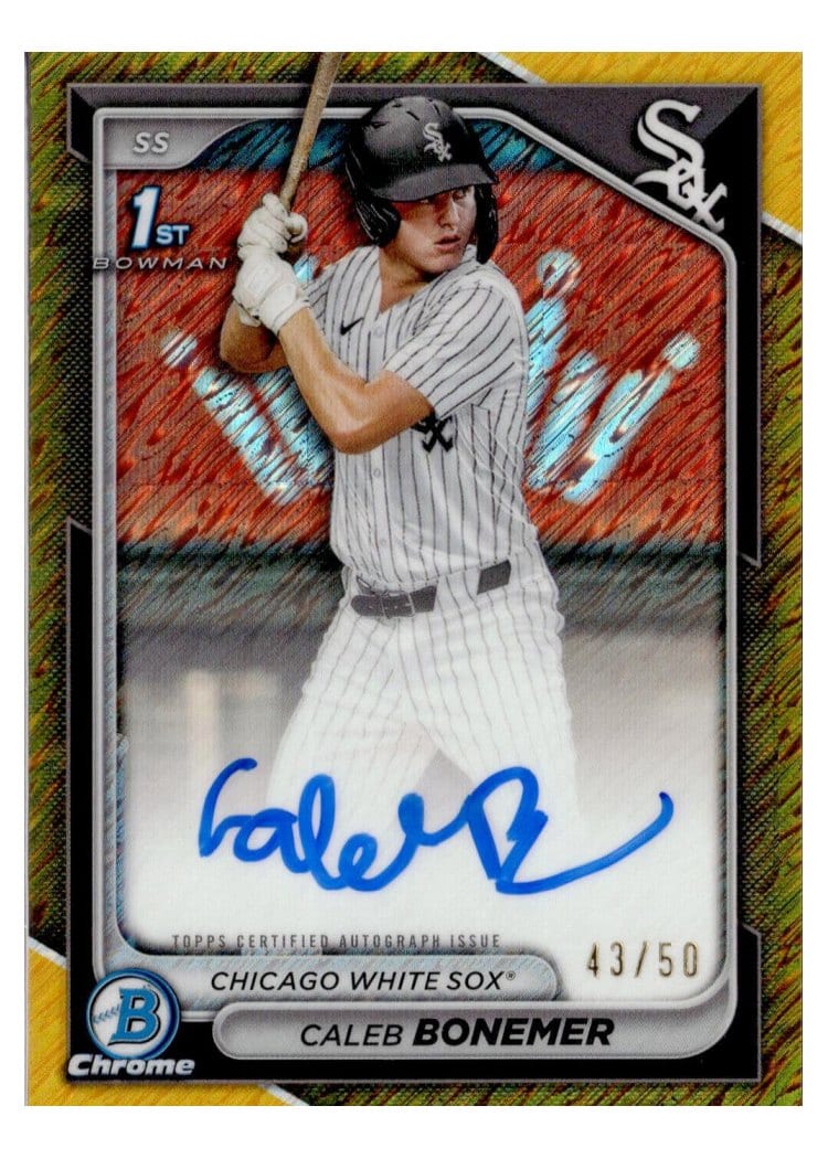 2024 Bowman Draft Chrome Prospect Autographs Caleb Bonemer #CPA-CBO card