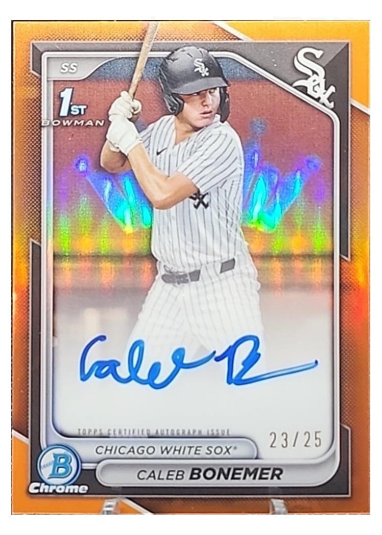 2024 Bowman Draft Chrome Prospect Autographs Caleb Bonemer #CPA-CBO card