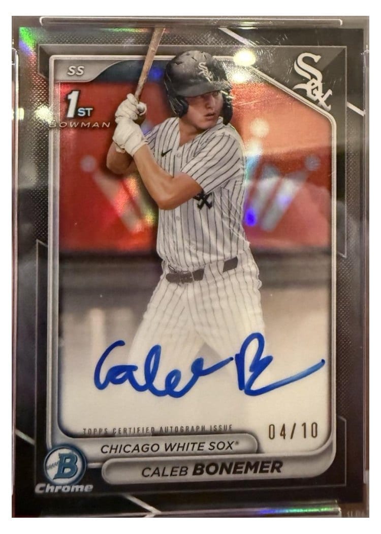2024 Bowman Draft Chrome Prospect Autographs Caleb Bonemer #CPA-CBO card