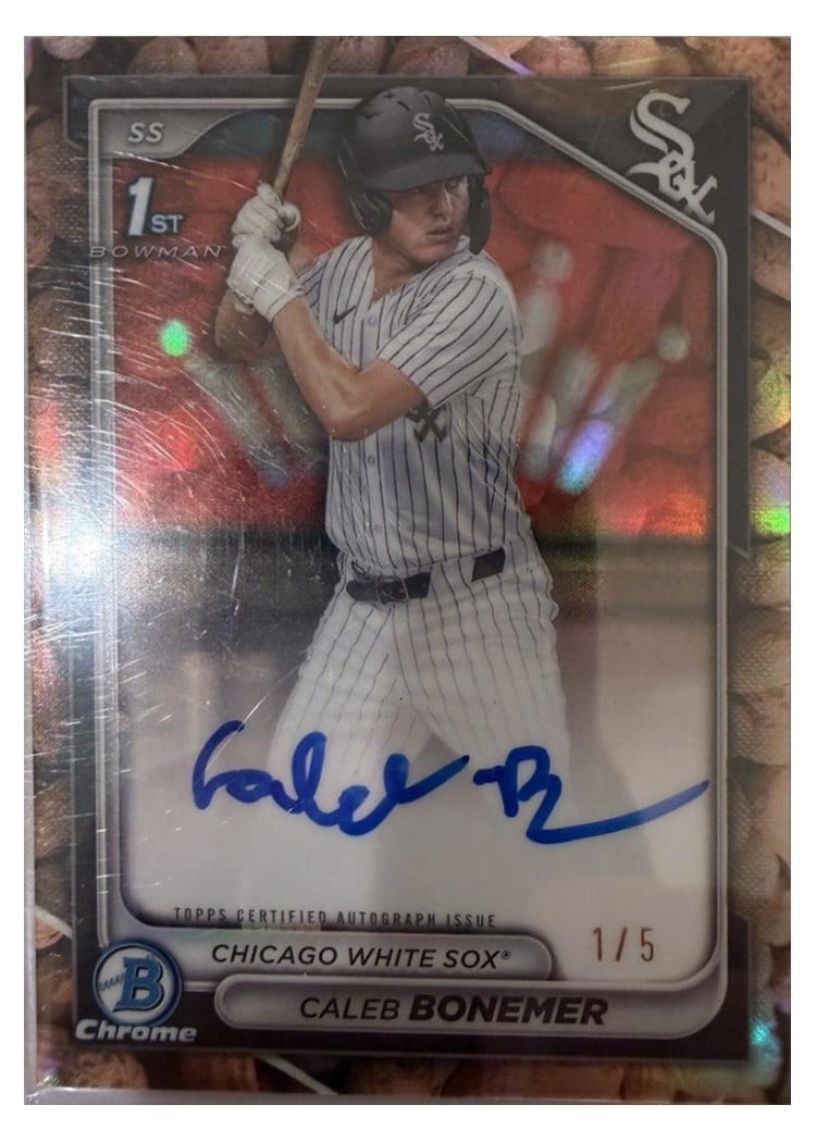 2024 Bowman Draft Chrome Prospect Autographs Caleb Bonemer #CPA-CBO card