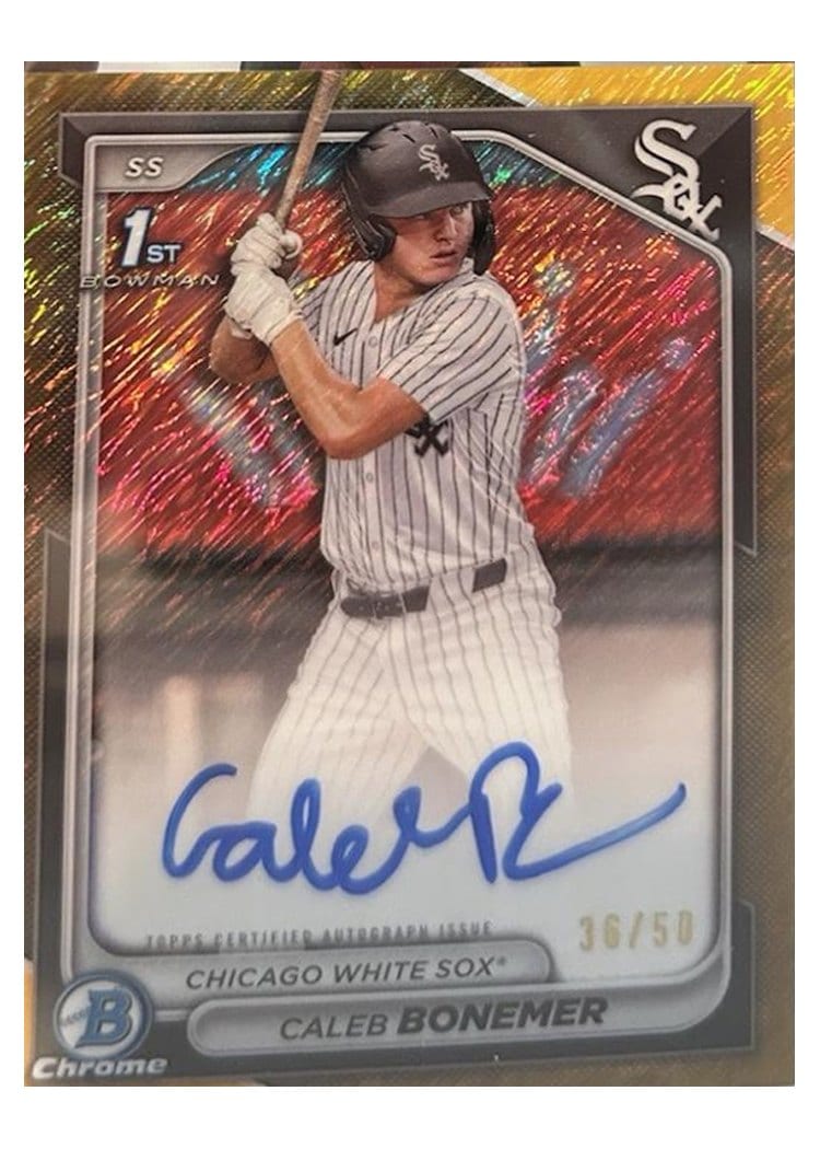 2024 Bowman Draft Chrome Prospect Autographs Caleb Bonemer #CPA-CBO card