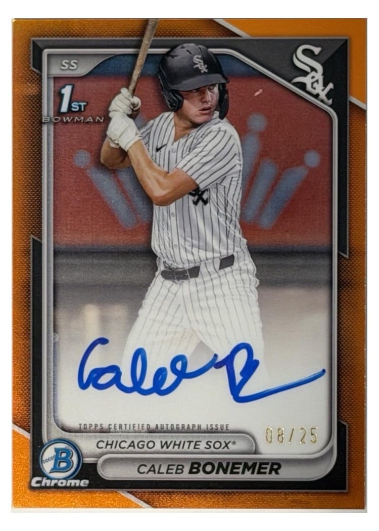2024 Bowman Draft Chrome Prospect Autographs Caleb Bonemer #CPA-CBO card